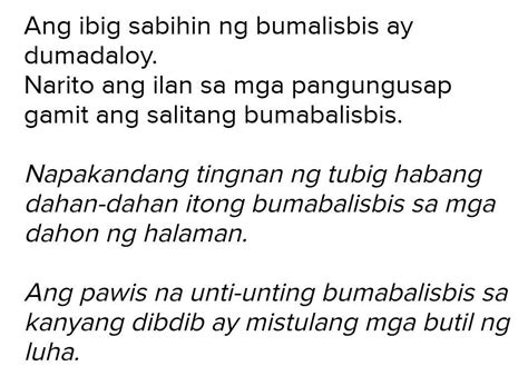bumalisbis kahulugan|Florante at.